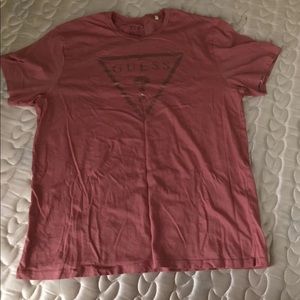 Men's Guess Jeans Los Angeles Pink T-Shirt sz XL